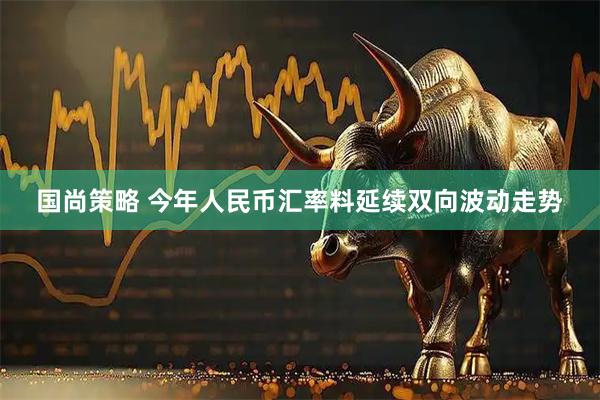国尚策略 今年人民币汇率料延续双向波动走势
